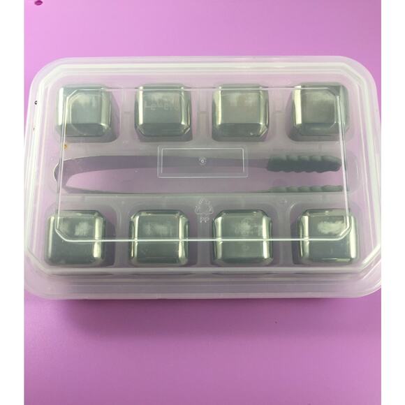 Lebefe Stainless Steel Reusable Ice Cubes with Ice Tongs – Perfect for Whiskey v - Picture 4 of 5
